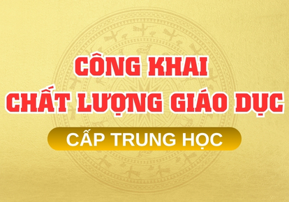 Công khai chất lượng giáo dục và các hoạt động chuyên môn Cấp trung học năm học 2024-2025