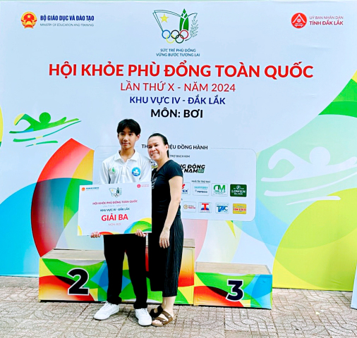 Chúc mừng học sinh đạt thành tích cao tại Hội khỏe Phù Đổng toàn quốc - khu vực IV năm 2024
