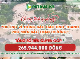 Hệ thống Trường Trung - Tiểu học Pétrus Ký phát động chương trình quyên góp “Hướng về đồng bào các tỉnh, thành phố miền Bắc thân thương” bị thiệt hại do bão số 3 (YAGI)