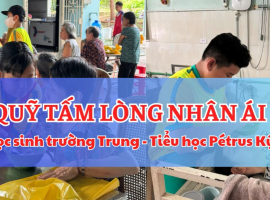 Hoạt động quỹ Tấm lòng nhân ái học sinh Trường Trung - Tiểu học Pétrus Ký năm học 2024-2025